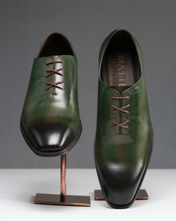 Emerald Lace Ups </br></br><i>Bottle Green Ombre</i>