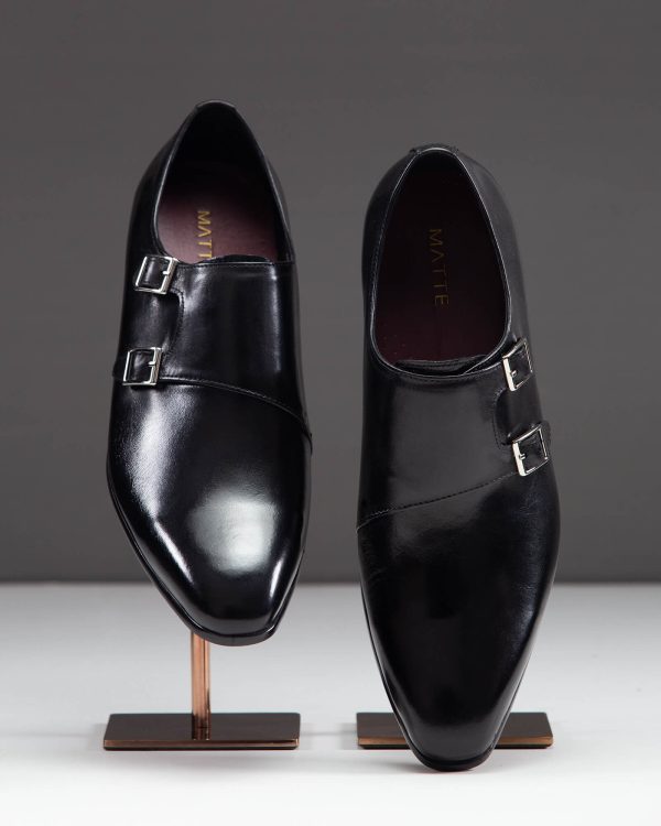 Medellin Monk Strap</br></br><i>Jet Black</i>